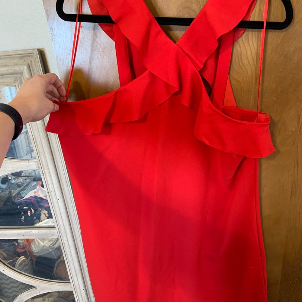 Red dress, Banana Republic, size 14 tall, never worn